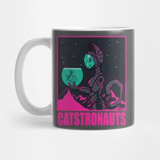 Catstronaut holding a fish Mug